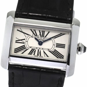 カルティエ CARTIER W6300255 ミニタンクディバン クォーツ レディース 保証書付き_804996