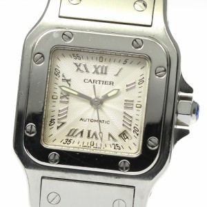 カルティエ CARTIER W20044D6 サントスガルベ SM 20周年記念モデル 自動巻き レディース _805883