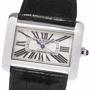 訳あり カルティエ CARTIER W6300755 タンクディバンLM 自動巻き メンズ 保証書付き_805832