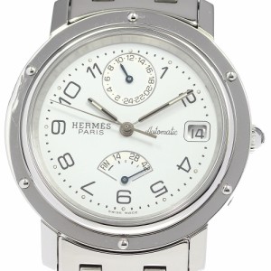 エルメス HERMES CL5.710 クリッパー パワーリザーブ 自動巻き メンズ 良品 箱・保証書付き_801807