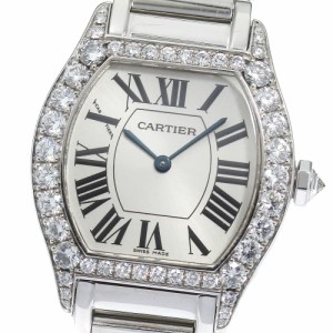 カルティエ CARTIER WA5072W9 トーチュ K18WG ダイヤベゼル 手巻き レディース _804340