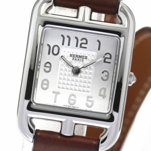 ベルト訳あり エルメス HERMES CC1.210a ケープコッド ドゥブルトゥール クォーツ レディース _804003