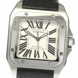 カルティエ CARTIER W20106X8 サントス100MM 自動巻き ボーイズ _808627