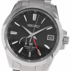 セイコー SEIKO SBGE013/9R66-0AE0 グランドセイコー GMT パワーリザーブ デイト スプリングドライブ メンズ 良品 メーカーOH済み_799811