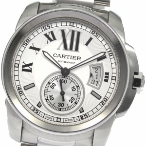 カルティエ CARTIER W7100015 カリブル ドゥ カルティエ スモールセコンド デイト 自動巻き メンズ _808317