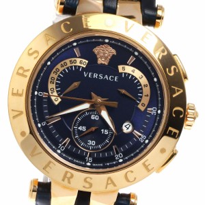 ヴェルサーチ VERSACE 23C80D999 クロノグラフ クォーツ メンズ 美品 箱・保証書付き_809191