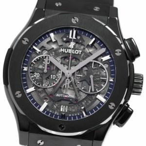 ウブロ HUBLOT 525.CM.0170.RX クラシックフュージョン アエロ ブラックマジック クロノグラフ 自動巻き メンズ 極美品 保証書付き_81330