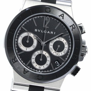 ブルガリ BVLGARI DG37SCCH ディアゴノ クロノグラフ 自動巻き ボーイズ 美品 箱・保証書付き_813476