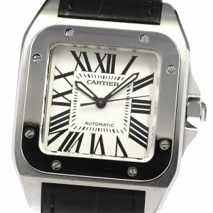 カルティエ CARTIER W20106X8 サントス100MM 自動巻き ボーイズ 美品 _810380