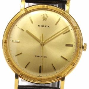 訳あり ロレックス ROLEX 8952 プレシジョン K18YG cal.1225 手巻き メンズ _807451