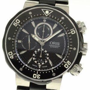 訳あり オリス ORIS 7630-71 プロダイバー クロノグラフ デイト 自動巻き メンズ 保証書付き_792631