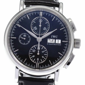 IWC IWC SCHAFFHAUSEN IW378303 ポートフィノ クロノグラフ デイデイト 自動巻き メンズ 良品 保証書付き_813291