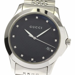 グッチ GUCCI 126.4/YA126405 Gタイムレス 12Pダイヤ クォーツ メンズ 箱・保証書付き_811298