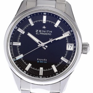 ゼニス ZENITH 03.2170.4650 エルプリメロ エスパーダ デイト 自動巻き メンズ 箱付き_813180