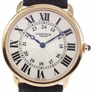 カルティエ CARTIER W1538051 ロンド ルイ カルティエ K18PG 手巻き メンズ 箱付き_804711