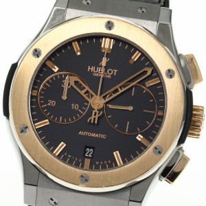 ウブロ HUBLOT 521.NO.1180.LR クラシックフュージョン クロノグラフ 自動巻き メンズ 保証書付き_814545