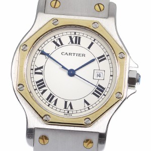 カルティエ CARTIER 81037288 サントスオクタゴンLM YGベゼル 自動巻き ボーイズ _815281