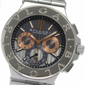 ブルガリ BVLGARI DG42SWGCH ディアゴノ カリブロ 303 K18WGベゼル クロノグラフ 自動巻き メンズ _812189