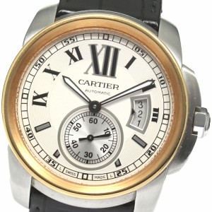 カルティエ CARTIER W7100039 カリブルドゥカルティエ PGベゼル 自動巻き メンズ _814335