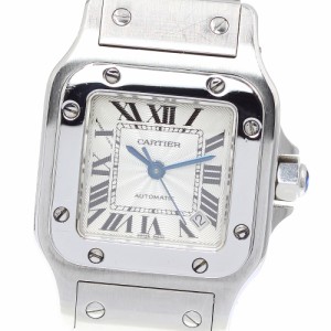 カルティエ CARTIER W20054D6 サントスガルベ SM デイト 自動巻き レディース _813903