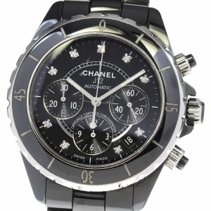 シャネル CHANEL H2419 J12 黒セラミック 9Pダイヤ 自動巻き メンズ _816305