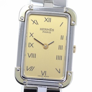 エルメス HERMES CR1.240 クロアジュール クォーツ レディース 箱付き_815409