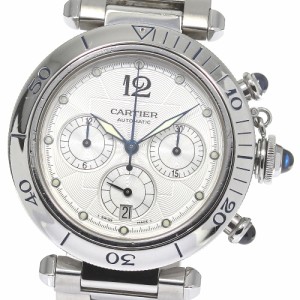 カルティエ CARTIER W31030H3 パシャ38ｍｍ クロノグラフ 自動巻き メンズ _810702