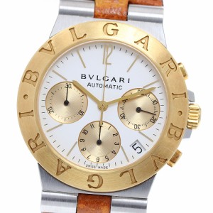 ベルト訳あり ブルガリ BVLGARI CH35SG ディアゴノ スポーツ YGベゼル クロノグラフ 自動巻き メンズ _817837