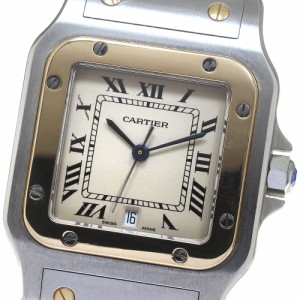 カルティエ CARTIER サントスガルベLM YGコンビ クォーツ メンズ _815720