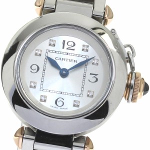 カルティエ CARTIER WJ124020 ミスパシャ 8Pダイヤ クォーツ レディース _816772