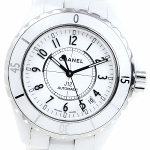 シャネル CHANEL H0970 J12 白セラミック 38MM 自動巻き メンズ 良品 保証書付き_806040