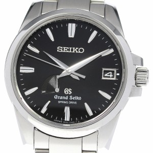 セイコー SEIKO SBGA027/9R65-0AG1 グランドセイコー パワーリザーブ デイト スプリングドライブ メンズ 良品 箱・保証書付き_817065