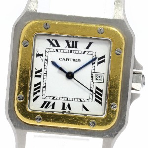 カルティエ CARTIER サントスガルベLM デイト ヘッド 自動巻き メンズ _791877