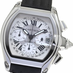 カルティエ CARTIER W62006X6 ロードスターLM クロノグラフ デイト 自動巻き メンズ 良品 _816434