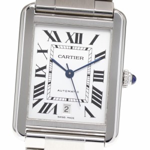 カルティエ CARTIER W5200028 タンクソロ XL デイト 自動巻き メンズ 良品 _816655