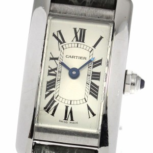 カルティエ CARTIER WSTA0032 タンクアメリカン ミニ クォーツ レディース _817844