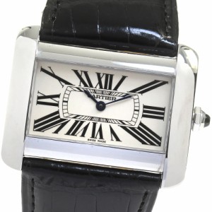 カルティエ CARTIER W6300655 タンクディバンLM クォーツ メンズ 良品 _815994