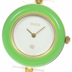 グッチ GUCCI 11/12 チェンジベゼル クォーツ レディース 箱付き_537973