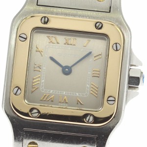 カルティエ CARTIER W20031C4 サントスガルべ SM YGベゼル クォーツ レディース _807327