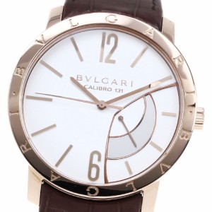 ブルガリ BVLGARI BBP43GRM ブルガリブルガリ リザーブドマルシェ K18PG 手巻き メンズ 箱・保証書付き_820405