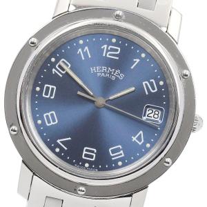 HERMES クリッパー ネイビー 新品電池 美品✨ エルメス クリッパー レディース 腕時計 H