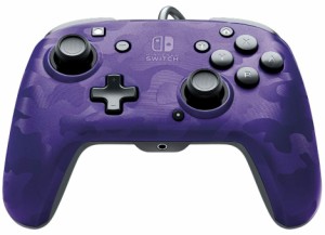 PDP ニンテンドー スイッチ 有線コントローラー Nintendo Switch Faceoff Deluxe+ Audio Wired Controller - Purple Camo 輸入品 新品