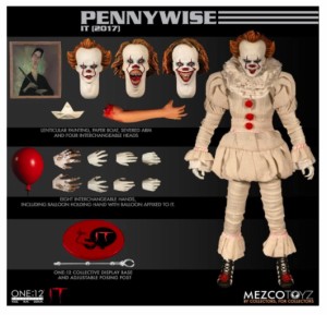 メズコMezco Toyz LLCワン12コレクティブ イト ペニーワイズ アクションフィギュア One12 Collective IT Movie Pennywise 輸入品新品