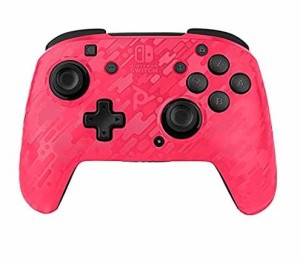 PDP スイッチ ワイヤレス コントローラー ピンク Gaming Wireless Deluxe Controller Faceplate Pink Camo Switch Faceoff 輸入品 新品