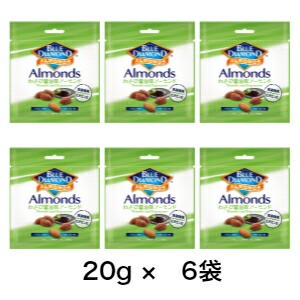  20g×6個セット ブルーダイヤモンド わさび醤油味アーモンド 　20g×6個