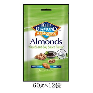  送料無料1２個セット BLUE DIAMOND　わさび醤油アーモンド （70g×12個）＜br＞ブルーダイヤモンド　ワサビ　Blue Diamond