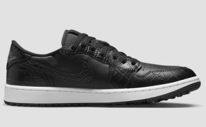 エアジョーダン1 ロー ゴルフ ブラック クロコダイルスキン Nike Air Jordan 1 Low Golf Black Crocodile Skin 正規品 全国送料無料