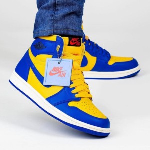 ウィメンズ エアジョーダン1 ハイ OG ゲームロイヤル アンド バーシティメイズ Nike WMNS Air Jordan 1 High OG Game Royal and Varsity 