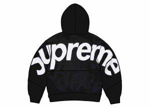 Supreme Big Logo Jacquard Hooded Sweatshirt Black シュプリーム ビッグ ロゴ ジャガード フーディー スウェットシャツ ブラック