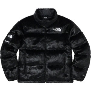 シュプリーム×ザ ノース フェイス Supreme×The North Face Faux Fur Nuptse Jacket Black 正規品 全国送料無料